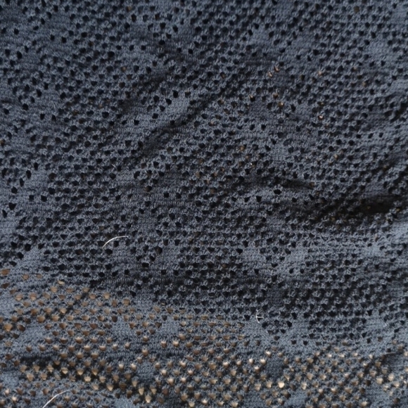 Le cove swimsuit cover black lace zip up 3x plus - Picture 6 of 7